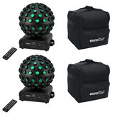 2x Eurolite AKKU B-40 Laser Beam Effect AIR – Battery-Powered Lights with Bags