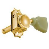 Grover Vintage Locking Keystone Machine Head 3+3 - Gold