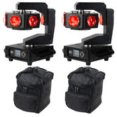 2x Equinox UFO Multi Beam Moving Head 6 x 40W RGBW inc Bag