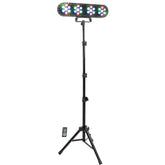 Party Light Sound FUNLED ENSEMBLE DE 4 PROJECTEURS PAR LED AVEC SUPPORT ET TÉLÉCOMMANDE