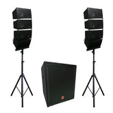 Intimidator 4 Powerful Line Array 18" Sound System 4000W *BSTOCK*