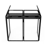 Audibax Cabine DJ Pliable avec Lycra Blanc / Noir + Sac de Transport