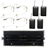 Trantec S4.10 4 Way Headset Radio Microphone System CH38 "All Racked Up"