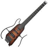 Donner HUSH-X Headless Detatchable Travel Electric Guitar – Sunburst