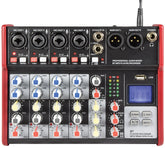 Citronic CSM-6 Kompaktmixer 6-Kanal Bluetooth USB Digital FX Mischpult Studio Karaoke