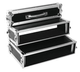 Roadinger Doppel-CD-Player-Gehäuse Tour Pro, 2U, Schwarz