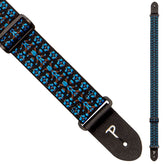 Perris 289 2" Retro Hootenanny Poly Guitar Strap Blue