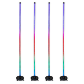 4x Eurolite Smart WiFi Floor Lamp RGB+CCT, control via app, Alexa & Google Home