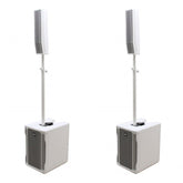 2x RCF Evox 8 White Speaker System Active Two Way Array