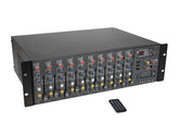 Omnitronic RM-1422Fxa Powered Rack Mixer Amplifier 2 x 400W Bluetooth