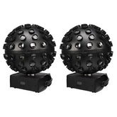 2x HQ Power Boule LED tournante effet boule à facettes Starburst