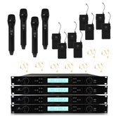 Intimidation Sonic Duo UHF 8 Way Wireless Headset & Handheld Microphone System CH38