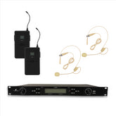 Intimidation Sonic Duo UHF 12 Way Wireless Headset Microphone System + External Antenna's