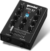 Gemini MM1BT 2-Channel Professional Analog DJ Mixer with Bluetooth Input