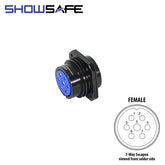 eLumen8 Socapex 7-Pin Panel Female Socket