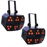 2x Chauvet DJ Wash FX Hex LED Flood RGBAW+UV 18 x 8W