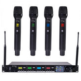 Citronic TU4 Quad UHF Wireless Microphone System Handheld