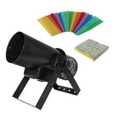 Equinox Confetti Burst Blower Konfettikanone inkl. kabelloser Fernbedienung + mehrfarbiges Konfetti 1 kg Equinox Confetti Burst Blower Konfettikanone inkl. kabelloser Fernbedienung + mehrfarbiges Konfetti 1 kg