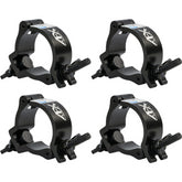 4x AFX LH-2EB Black Aluminium Clamp for Tubes From 48 - 55mm