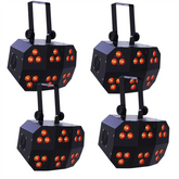 4x Chauvet DJ Wash FX Hex LED Flood RGBAW+UV 18 x 8W