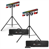2x Chauvet GigBAR 3 ILS Lighting System inc Tripod & Case