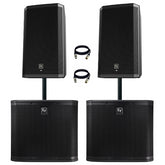 Electro-Voice 3600W ZLX12P Active 12" Speaker + ZXA1 Subwoofer PA Bundle *B-GRADE*