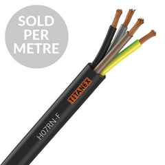 Titanex H07-RNF 1,5 mm 4-adriges Gummikabel – Schnittlänge Titanex H07-RNF 1,5 mm 4-adriges Gummikabel – Schnittlänge