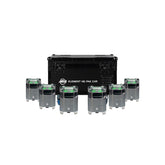 ADJ ELEMENT H6 PAK Chrome 6x luminaires LED d'extérieur avec étui de chargement