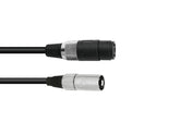 Omnitronic Adapterkabel Lautsprecher(F)/XLR(M) 1M Schwarz