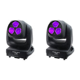 2x Equinox Vortex 120W LED Moving Head & Rotationslinse