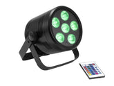 Eurolite AKKU PAR 6 QCL Batteriebetriebener Scheinwerfer 6 x 10 W RGBW DMX-Fernbedienung