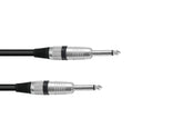 Omnitronic Jack Cable 6.3 Mono 0,5M Bk Road