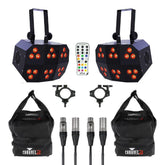 2x Chauvet DJ Wash FX Hex LED Flood DJ Disco-Beleuchtung (Paket)