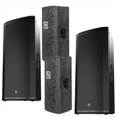 2x ElectroVoice ETX-35P 15" 3 Way Active 4000W PA System inc Covers
