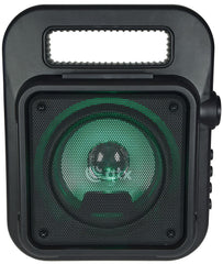QTX Effect Tragbares Bluetooth-Partylautsprecher-Soundsystem mit Mikrofon QTX Effect Tragbares Bluetooth-Partylautsprecher-Soundsystem mit Mikrofon