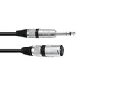 Omnitronic Adapterkabel XLR(M)/Klinke Stereo 2M Schwarz