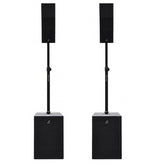 2x Studiomaster CORE121 Active Column Array Speaker 8800W Bluetooth PA System