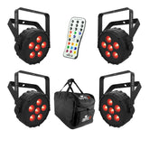 Chauvet SlimPar T6BT LED Par Can Bluetooth - Control from Mobile App Bundle
