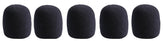 Pulse Mikrofon-Windschutz, schwarz, 5er-Pack - MWS-BK-5PK