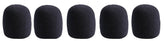Pulse Microphone Windshield Black, Pack of 5 - MWS-BK-5PK