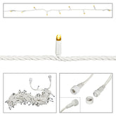 Elumen8 Rubber Connectable, Dimmable LED String Lights Warm White 20m