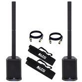 2x ALTO TS112C 1200W Portable Powered Column PA Bluetooth