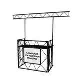 Equinox Truss Booth Matt Black inc Overhead Gantry DJ Disco Lighting