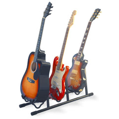 Thor Guitar Stand Black - Holds 3 Electric or Acoustic Guitars Studio Band Thor Guitar Stand Black - Holds 3 Electric or Acoustic Guitars Studio Band