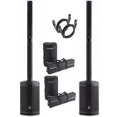 2x Audiophony MOJO2000 Live Enceinte colonne active 12" 2400W avec sacs