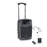 LD Systems ROADBUDDY 10 HS Battery Bluetooth Speaker with Mixer, B-pack, Headset