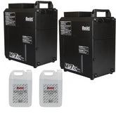 2x Antari M-7X RGBA Stage Fogger Vertical Co2 Type Effect Smoke Machine inc Fluid