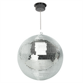 Thor 30cm Mirrorball Silver Mirror Ball 300mm 12" inc mains powered motor