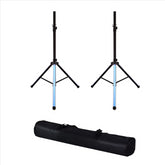 2x Thor LED Light Up Speaker Stand 35mm Tripod PA Colour Changing inc Bag