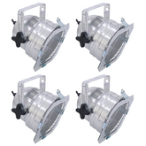 4x Eurolite PAR-56 Spot Short with Cable Sil